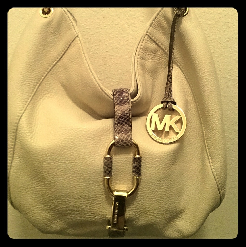 Cream Michael Kors Bag